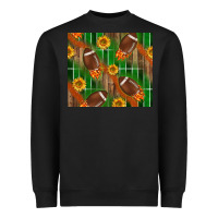 Black american football with sunflower tumbler Heavyweight Sweatshirt - BundleAndBundleShop