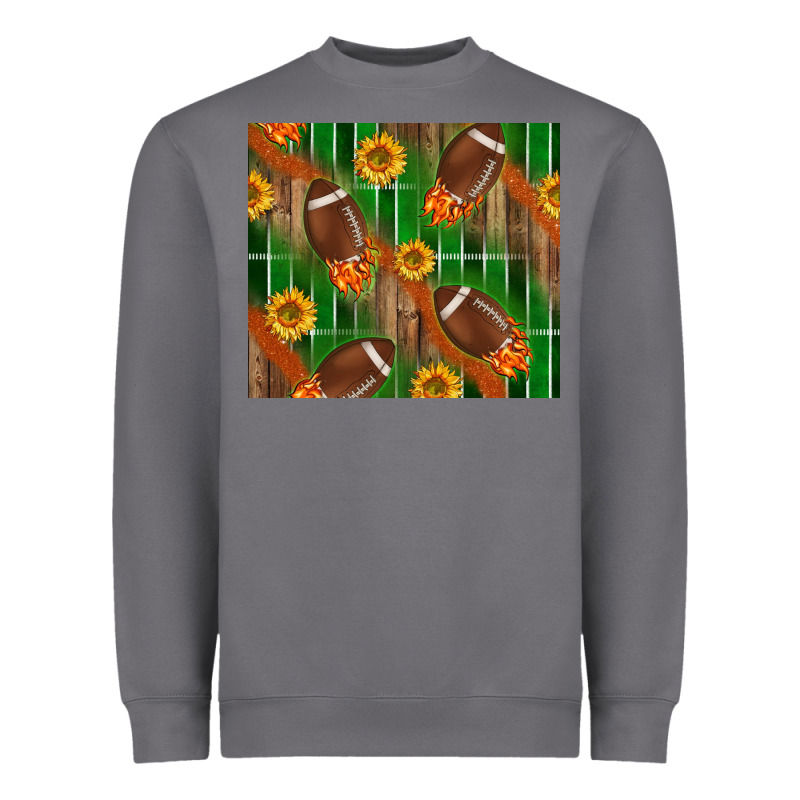 American Football With Sunflower Tumbler Heavyweight Sweatshirt by BundleAndBundleShop | Teevron