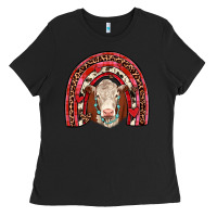Black valentines hereford rainbow Ladies Tee - JahusDesignShop