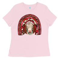 Bubblegum Pink valentines hereford rainbow Ladies Tee - JahusDesignShop