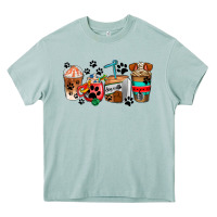 Arona dogs coffee cups Heavy Core Tee - AdoDesignShop
