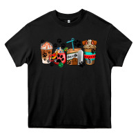 Black dogs coffee cups Heavy Core Tee - AdoDesignShop
