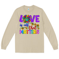Mushroom Love İs All That Matters Long Sleeve Tee - BundleAndBundleShop