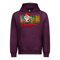 Mauve Wine Love Christmas Gnome Santa Urban Hoodie - FaDigitalArtStudio