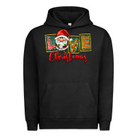 Pigment Black Love Christmas Gnome Santa Urban Hoodie - FaDigitalArtStudio