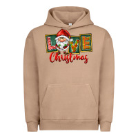 Pigment Burro Love Christmas Gnome Santa Urban Hoodie - FaDigitalArtStudio