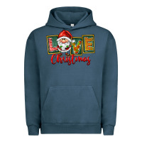 Pigment Midnight Navy Love Christmas Gnome Santa Urban Hoodie - FaDigitalArtStudio