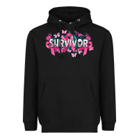 Black Cancer survivor Cancer Awareness Heavyweight Hoodie - HowdyJamesFarm