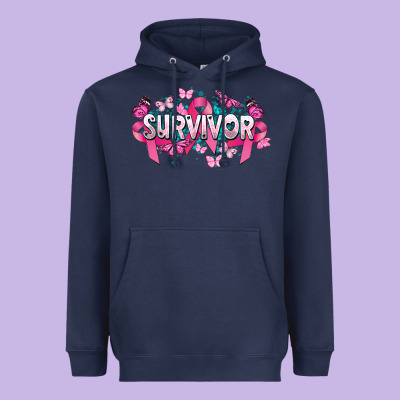 Cancer Survivor Cancer Awareness Heavyweight Hoodie Designed By Howdyjamesfarm