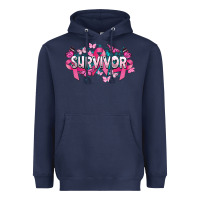 Navy Cancer survivor Cancer Awareness Heavyweight Hoodie - HowdyJamesFarm