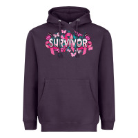 Plum Cancer survivor Cancer Awareness Heavyweight Hoodie - HowdyJamesFarm