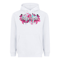 White Cancer survivor Cancer Awareness Heavyweight Hoodie - HowdyJamesFarm