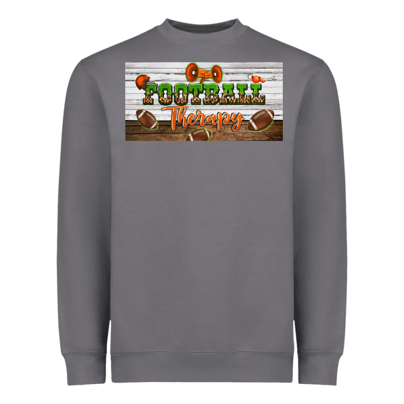 Football Therapy License Plate Heavyweight Sweatshirt by BundleAndBundleShop | Teevron