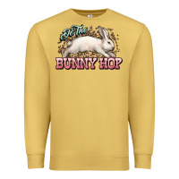 Antique Gold Do the Bunny hop Easter Day Premium Sweatshirt - HowdyJamesFarm