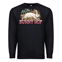 Black Do the Bunny hop Easter Day Premium Sweatshirt - HowdyJamesFarm