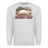 Dove Grey Do the Bunny hop Easter Day Premium Sweatshirt - HowdyJamesFarm