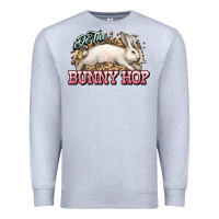 Heather Grey Do the Bunny hop Easter Day Premium Sweatshirt - HowdyJamesFarm