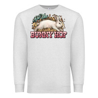 Oatmeal Heather Do the Bunny hop Easter Day Premium Sweatshirt - HowdyJamesFarm