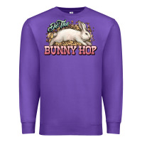 Purple Do the Bunny hop Easter Day Premium Sweatshirt - HowdyJamesFarm