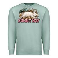 Seafoam Do the Bunny hop Easter Day Premium Sweatshirt - HowdyJamesFarm