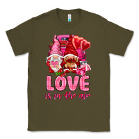 Army Green love is in the air with gnomies Classic Tee - NancyCooperArtShop