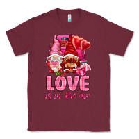 Burgundy love is in the air with gnomies Classic Tee - NancyCooperArtShop
