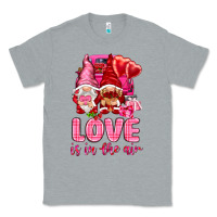 Heather Grey love is in the air with gnomies Classic Tee - NancyCooperArtShop