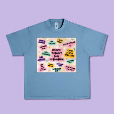 Physical Therapist Daily Affirmations Urban Heavy Tee Designed By Maliassmallbusiness