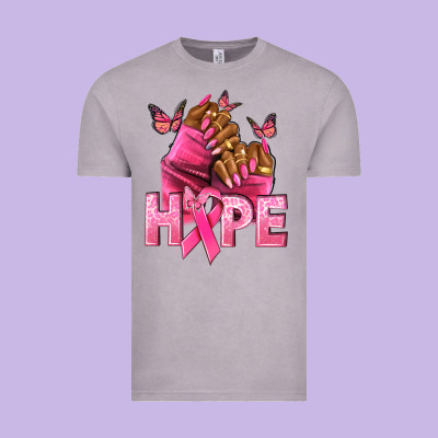 Hope Breast Cancer Nails Vintage Tee Designed By Nancycooperartshop