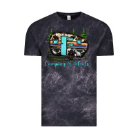 Cloud Black camping is intents Vintage Tee - JahusDesignShop