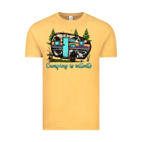 Vintage Mustard camping is intents Vintage Tee - JahusDesignShop