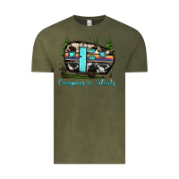 Vintage Olive camping is intents Vintage Tee - JahusDesignShop