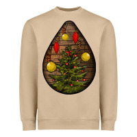 Mushroom christmas  teardrop Heavyweight Sweatshirt - BundleAndBundleShop