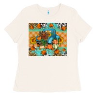Bone Thanksgiving Truck With Turkey Ladies Tee - Artiststas