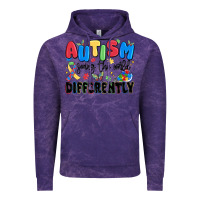 Cloud Purple autism seeing the world differently Vintage Hoodie - MaliasSmallBusiness