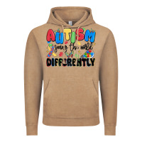 Vintage Coffee autism seeing the world differently Vintage Hoodie - MaliasSmallBusiness