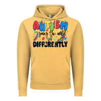 Vintage Mustard autism seeing the world differently Vintage Hoodie - MaliasSmallBusiness