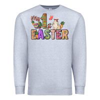 Heather Grey My 1st Easter Day Premium Sweatshirt - HowdyJamesFarm