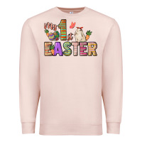 Pale Pink My 1st Easter Day Premium Sweatshirt - HowdyJamesFarm