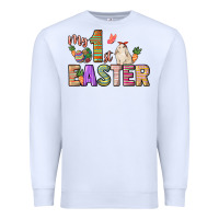 White My 1st Easter Day Premium Sweatshirt - HowdyJamesFarm