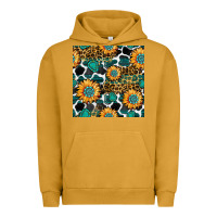 Pigment Peanut Butter gemstone sunflower leopard seamless pattern Urban Hoodie - BundleAndBundleShop