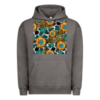 Pigment Tornado gemstone sunflower leopard seamless pattern Urban Hoodie - BundleAndBundleShop