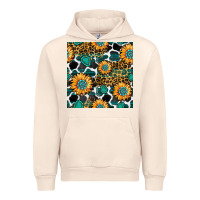 Sandshell gemstone sunflower leopard seamless pattern Urban Hoodie - BundleAndBundleShop