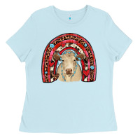Baby Blue valentines charolais  rainbow Ladies Tee - JahusDesignShop