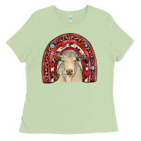 Matcha valentines charolais  rainbow Ladies Tee - JahusDesignShop
