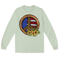 Matcha Peace Sign Long Sleeve Tee - JahusDesignShop