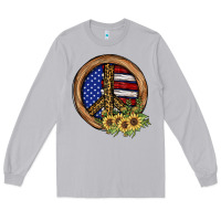 Moon Dust Peace Sign Long Sleeve Tee - JahusDesignShop