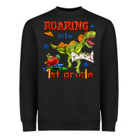 Black roaring into 1st grade Heavyweight Sweatshirt - BundleAndBundleShop