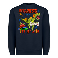 Navy roaring into 1st grade Heavyweight Sweatshirt - BundleAndBundleShop