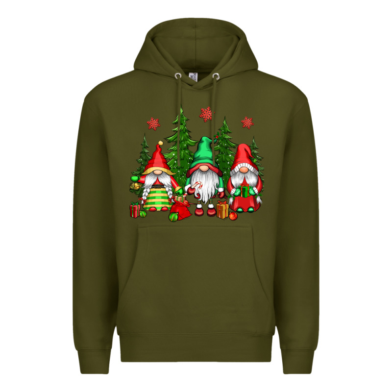 Christmas Gnomies Premium Hoodie by CowGirlArtShop | Teevron